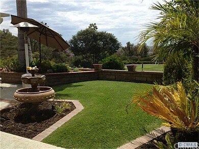 Rear yard with view of association park, mountains