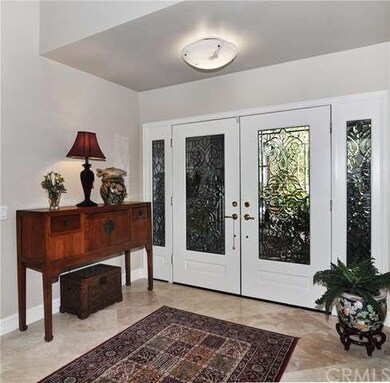 Inside Front Entry Leaded Glass Doors