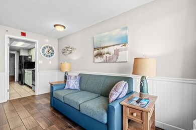 Living room featuring hardwood / wood-style floors