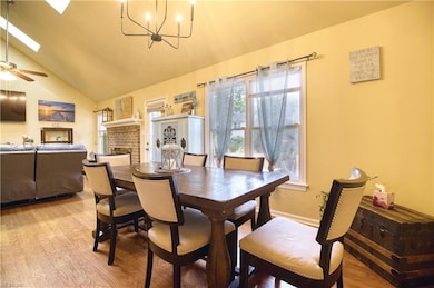 Dining Room overlooks deck and backyard