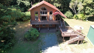 Arial view of deck & house