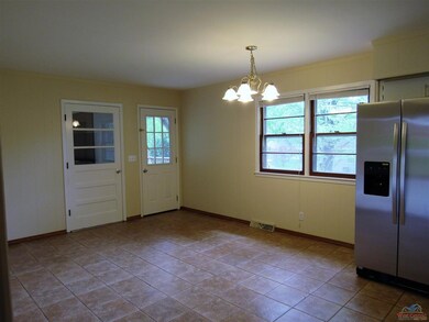 just off kitchen area