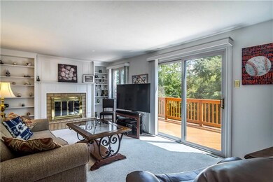Plenty of natural light in this living room that opens out onto the brand new large, private deck