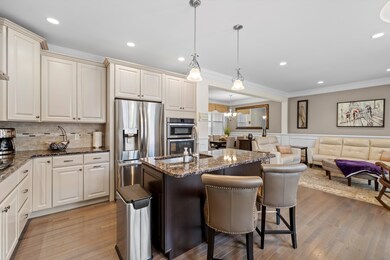 Open floor plan is great for entertaining.