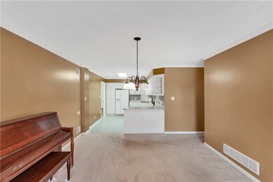 Open floor plan dining area