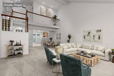 The open concept Living and Dining Rooms allow for