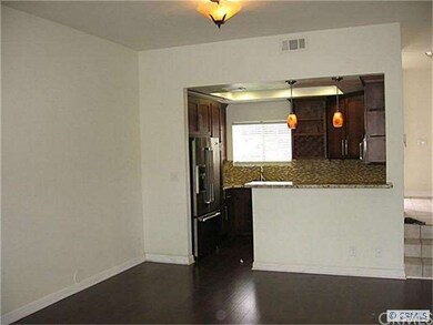 Kitchen opens up to the family room