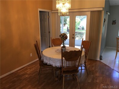 Main dining area - master bedroom is through the d