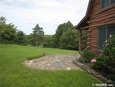 Patio. Side country stone patio for outdoor enjoym