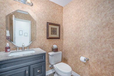 Lovely half bathroom downstairs.