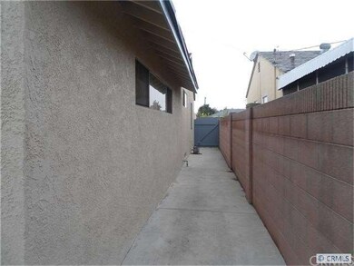 Left side of the house
