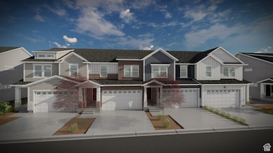View of front of house with a residential view, board and batten siding, concrete driveway, and a shingled roof