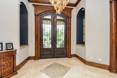 Beautiful grand entryway into the home