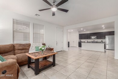 living room to kitchen