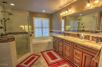 Master Walk-In Shower & Garden Tub