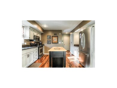Notice the stainless steel appliances!