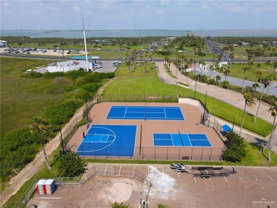 Drone / aerial view of a large body of water