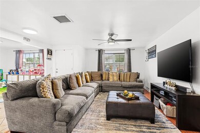 Family Room Side view with nice natural light from the large window showing the front yard