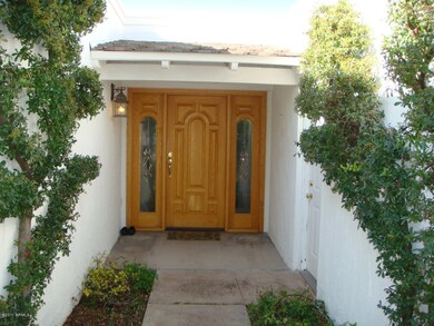 Courtyard at front door