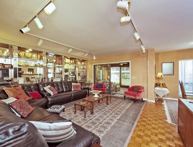 Living Room with Solid Wood Floors
