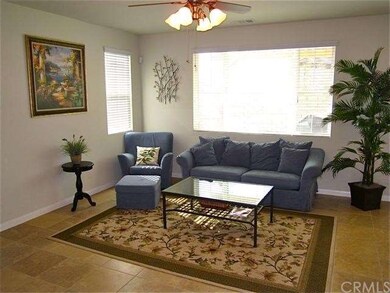 Spacious family room, tile flooring