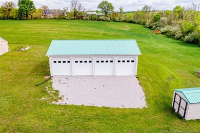 VIEW OF 4 CAR DETACHED GARAGE MEASURING 40'X20'...