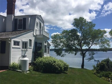Side yard with lawn and plantings...