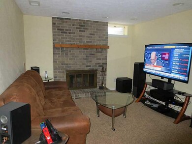 Family Room. Family Room with wood burning firepla