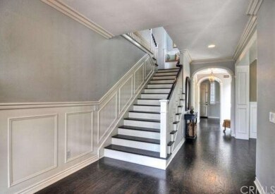Rich hardwood flooring and custom woodwork through