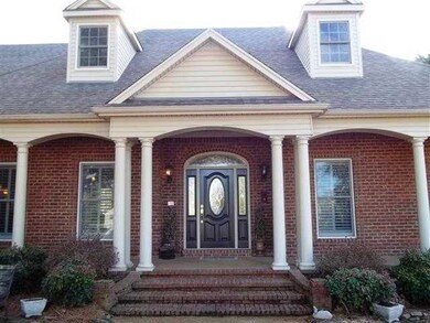 Front entry with covered porch