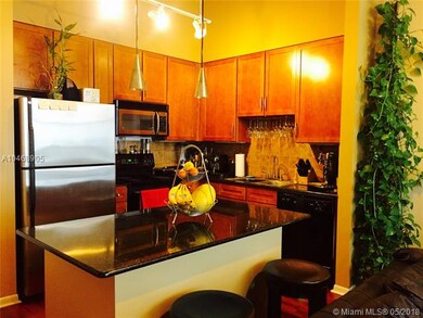 Example of furnished kitchen.