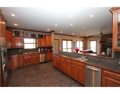 Kitchen. Kitchen overlooking family room