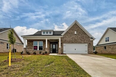 Ranch home with covered porch