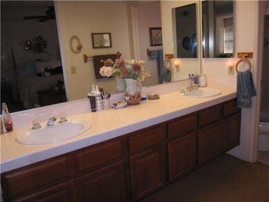Master bedroom bathroom with dual sink area