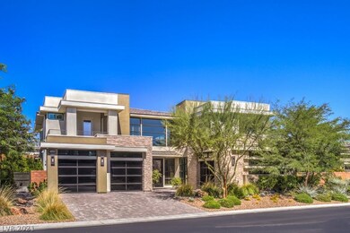 Beautifully landscaped front yard ~ Driveway and w