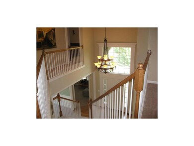 Entry with beautiful chandelier