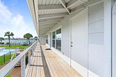 front porch overlooking pool