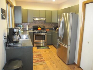 Ample cabinet and counter space, stainless steel a