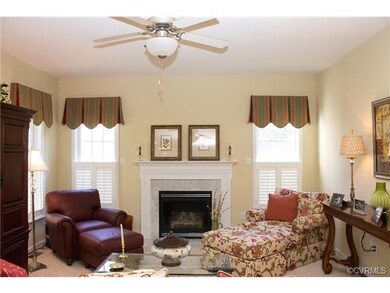 Family Room, Gas Fireplace, Carpet