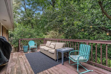 Private Back Deck Overlooks Backyard