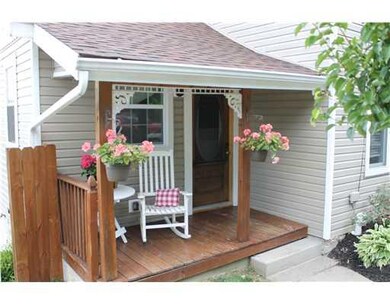 Exterior Front. Cozy, welcoming front porch!
