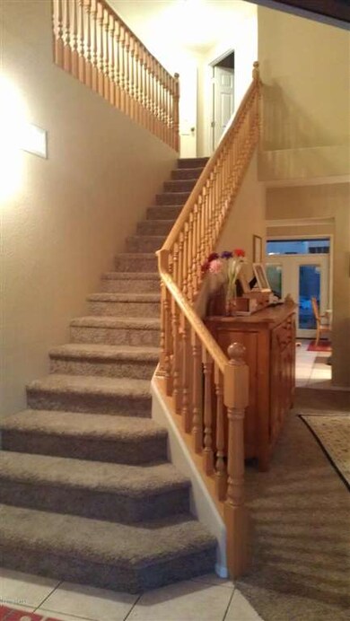 Stairs next to entrance