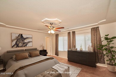Master bedroom-virtually staged