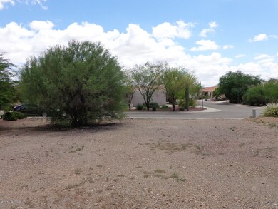 View from lot towards street/curb