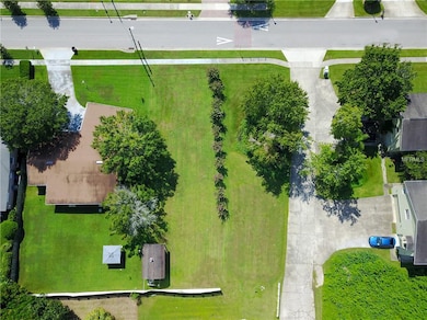 Aerial view of vacant lot