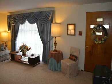 Living Room. Spacious living room with front door 