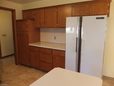 Kitchen has plenty of cabinet space.