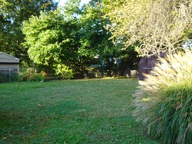 fenced backyard