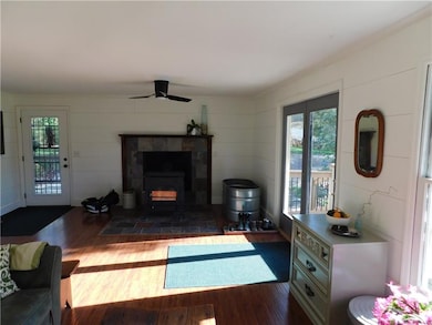 Enter the home to one of the several sitting and l