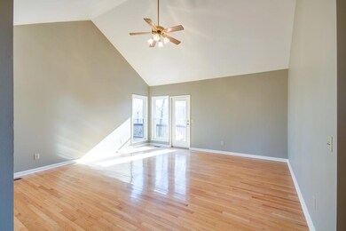 Vaulted ceiling in great room